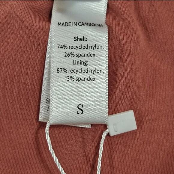 NWT Andie The Scala Strapless Bandeau Swim Padded Cups S Rose Punch Pink #3390 - Picture 9 of 15